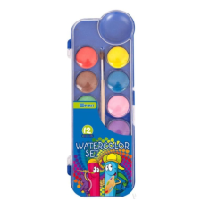 Spirit : Vízfesték 12db-os szett tálcában kréta, festék és papír