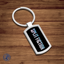  Split Fiction fém kulcstartó ajándéktárgy