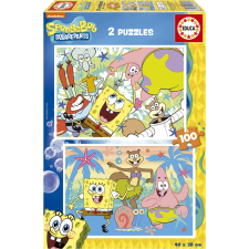 SpongeBob Képkirakó Készlet 2x100 Darabos puzzle, kirakós