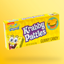  Spongebob Krabby Patties herkentyűburger formájú gumicukor 72g csokoládé és édesség