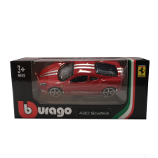 Sponsor Italia Ferrari 430 Scuderia Modell Autó autópálya és játékautó