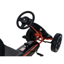 Sport Abarth fehér színű sport gokart lábbal hajtható járgány