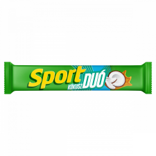 Sport Duó tejcsokoládéval mártott szelet kókuszos, karamellás töltelékkel 60 g csokoládé és édesség