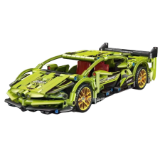  Sportautó építőkészlet, 1000 darab, zöld 26.5x12cm kreatív és készségfejlesztő