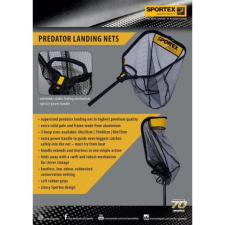  Sportex Predator 80*70cm gumis merítő szák háló, szák, merítő