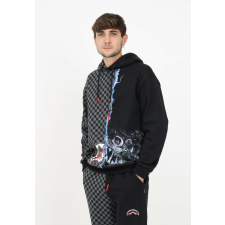 SPRAYGROUND ELECTRIC SHARKTRONICS HOODIE pulóver Férfi Fekete M férfi pulóver, kardigán