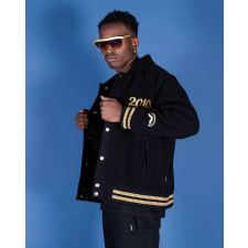 SPRAYGROUND GOLDEN TIGER VARSITY kabát Férfi Fekete M férfi kabát, dzseki