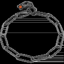 Sprenger fekete rozsdamentes hosszúszemű nyakörv 54/4 cm nyakörv, póráz, hám kutyáknak