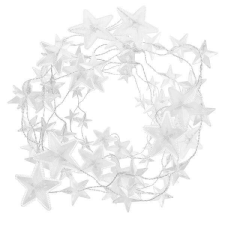Springos Függönylámpa, 180 led csillag, multikolor+hideg fehér karácsonyfa izzósor