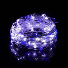 Springos Hideg-kék led füzér 100 mikro dióda karácsonyi dekoráció