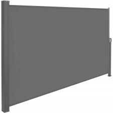 Springos Kihúzható árnyékoló fal, belátásgátló 250X160CM, fekete kerti bútor