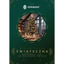 Springos lucfenyő pe 100% prémium light 180 cm műfenyő