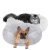 Springos Plüss kutya, macska fekhely, 40 cm-es felhő kuckó, szürke