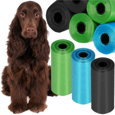  Springos színes kutyapiszok zacskók, 3 tekercs kutyafelszerelés