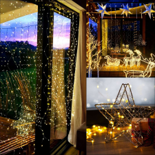 Springos vezetett vezetékes lámpák karácsonyfa izzósor