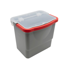 SPRINTUS vödör 6 literes, szürke, markolat piros XL-hez, PRO Combix (305025) takarító és háztartási eszköz