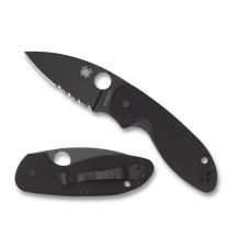 Spyderco Efficient - Black Combination Edge vadász és íjász felszerelés