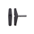 Spyral System menet nélküli, csapos fékpofa, 63 mm, fekete