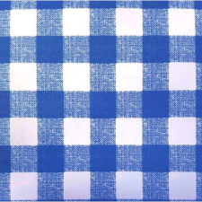 SQUARES BLUE / kék szövetkockás 45cm x 15m öntapadós tapéta tapéta, díszléc és más dekoráció