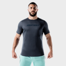 SQUATWOLF Men‘s T-shirt LAB360º Recycled Mesh Tee Blue Nights férfi edzőruha