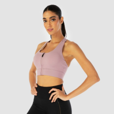 SQUATWOLF Zip Up Sports Bra Infinity Elderberry női edzőruha