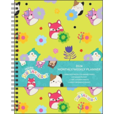 Squishmallows 12-Month 2024 Monthly/Weekly Planner Calendar – Jazwares naptár, kalendárium