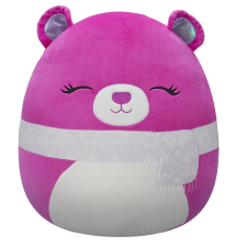  Squishmallows 13 cm - Crisanta a lila medve csukott szemekkel és sállal plüssfigura