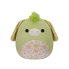 SQUISHMALLOWS 20 cm - Juniper a zöld szamár virágos hassal