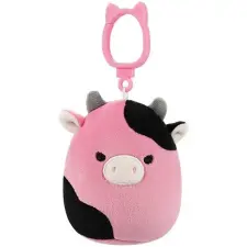 SQUISHMALLOWS Pollyanna, a fekete és rózsaszín tehén plüssfigura