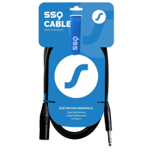 SSQ SS-1463 Sztereó Jack Apa - XLR Kábel (3m) - Fekete kábel és adapter