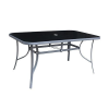 ST Leisure Equipment Asztal LEQ GREGORY Moonstone, 150 x 90 x 70 cm, üveg 5 mm