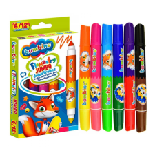 St.majewsk Dupla végű filctollak, 6db - 12 színű Bambino filctoll, marker