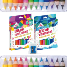St.majewsk Jumbo színes ceruzák, 12 szín és hegyező, ST.ART színes ceruza