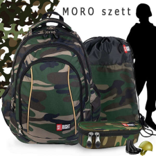  St. Right terepmintás iskolatáska, hátizsák SZETT 43 cm - MORO iskolatáska