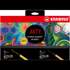 STABILO ARTY - 68 db - tűfilc és prémium szálas filctoll (4006381590402) filctoll, marker