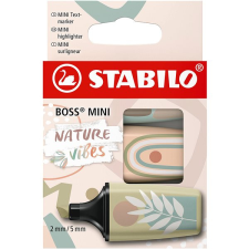 STABILO BOSS MINI Naturevibes Szett, 3 szín (földzöld, sárzöld, bézs) filctoll, marker