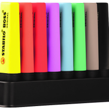 STABILO BOSS ORIGINAL deskset, 8 db filctoll, marker