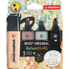 STABILO BOSS ORIGINAL NatureColors szövegkiemelő 4 dB Vésőhegyű Bézs, Fekete, Zöld, Világosszürke (70/4-2-5)