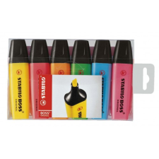 STABILO Boss szövegkiemelő, 6 színben filctoll, marker