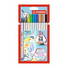 STABILO Ecsetfilc STABILO Pen 68 Brush 12 db-os készlet ecset