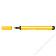 STABILO Filctoll, 1,5-2 mm, rugós hegy, STABILO Trio Scribbi, sárga (TST368944) filctoll, marker