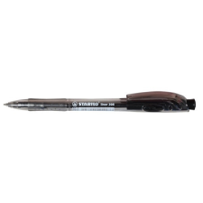 STABILO Golyóstoll, 0,38 mm, nyomógombos, STABILO "Liner 308", fekete toll
