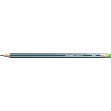 STABILO Grafitceruza radírral, HB, hatszögletû, STABILO "Pencil 160", olajzöld ceruza