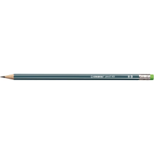 STABILO Grafitceruza radírral, HB, hatszögletű, "Pencil 160", olajzöld (TST2160HB) (TST2160HB) ceruza
