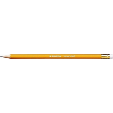 STABILO Grafitceruza radírral, HB, hatszögletű, sárga ceruzatest, STABILO &quot;Schwano&quot; ceruza