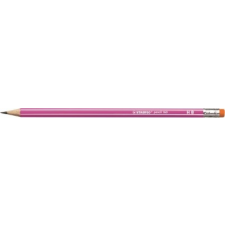 STABILO Grafitceruza radírral, HB, hatszögletű, STABILO "Pencil 160", rózsaszín színes ceruza