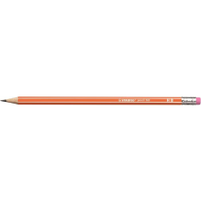 STABILO Grafitceruza radírral, HB, hatszögletű, STABILO &quot;Pencil 160&quot;, narancs ceruza