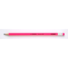  STABILO Grafitceruza radírral, HB, hatszögletű, STABILO &quot;Swano Neon&quot;, rózsaszín ceruza