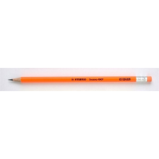 STABILO Grafitceruza radírral, HB, hatszögletű, STABILO "Swano Neon", narancssárga ceruza