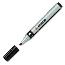 STABILO Mark-4-all alkoholos marker vágotthegyű fekete 653/46 filctoll, marker